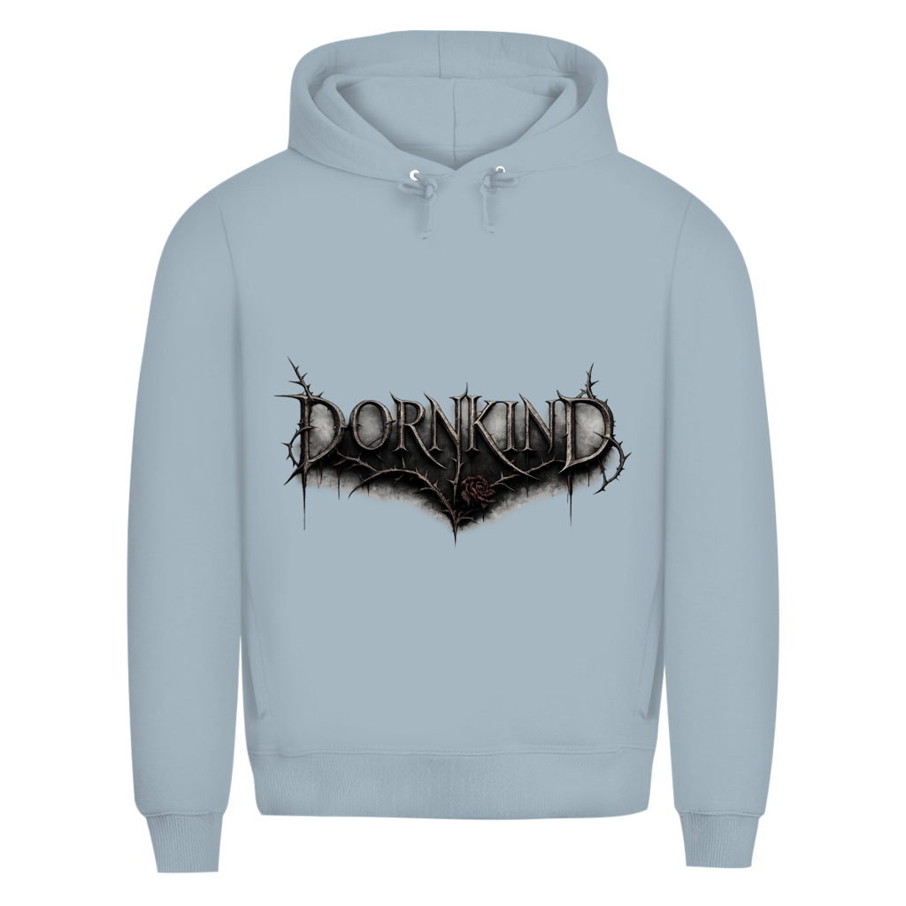 Herren Premium Bio Hoodie Dornkind Logo