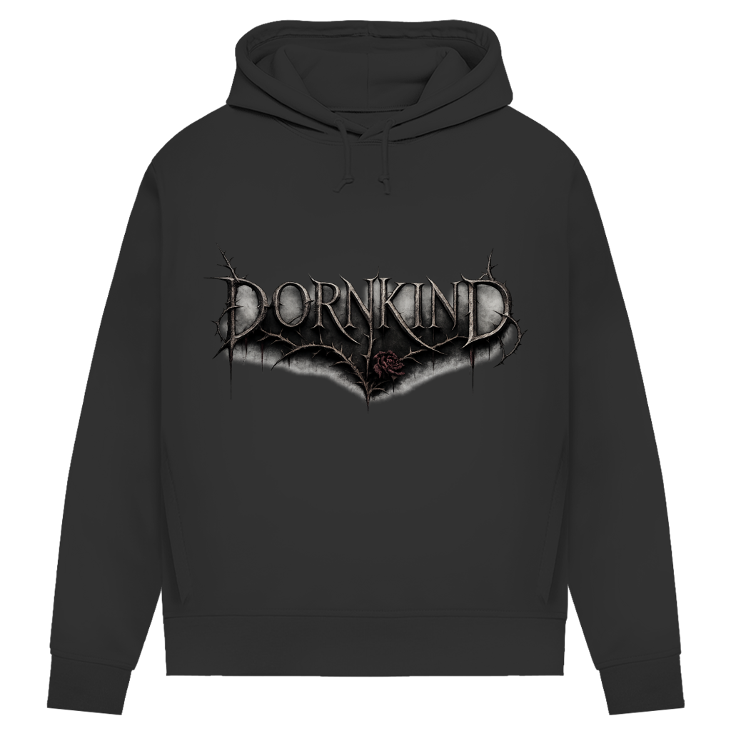 Damen Premium Bio Hoodie Dornkind Logo